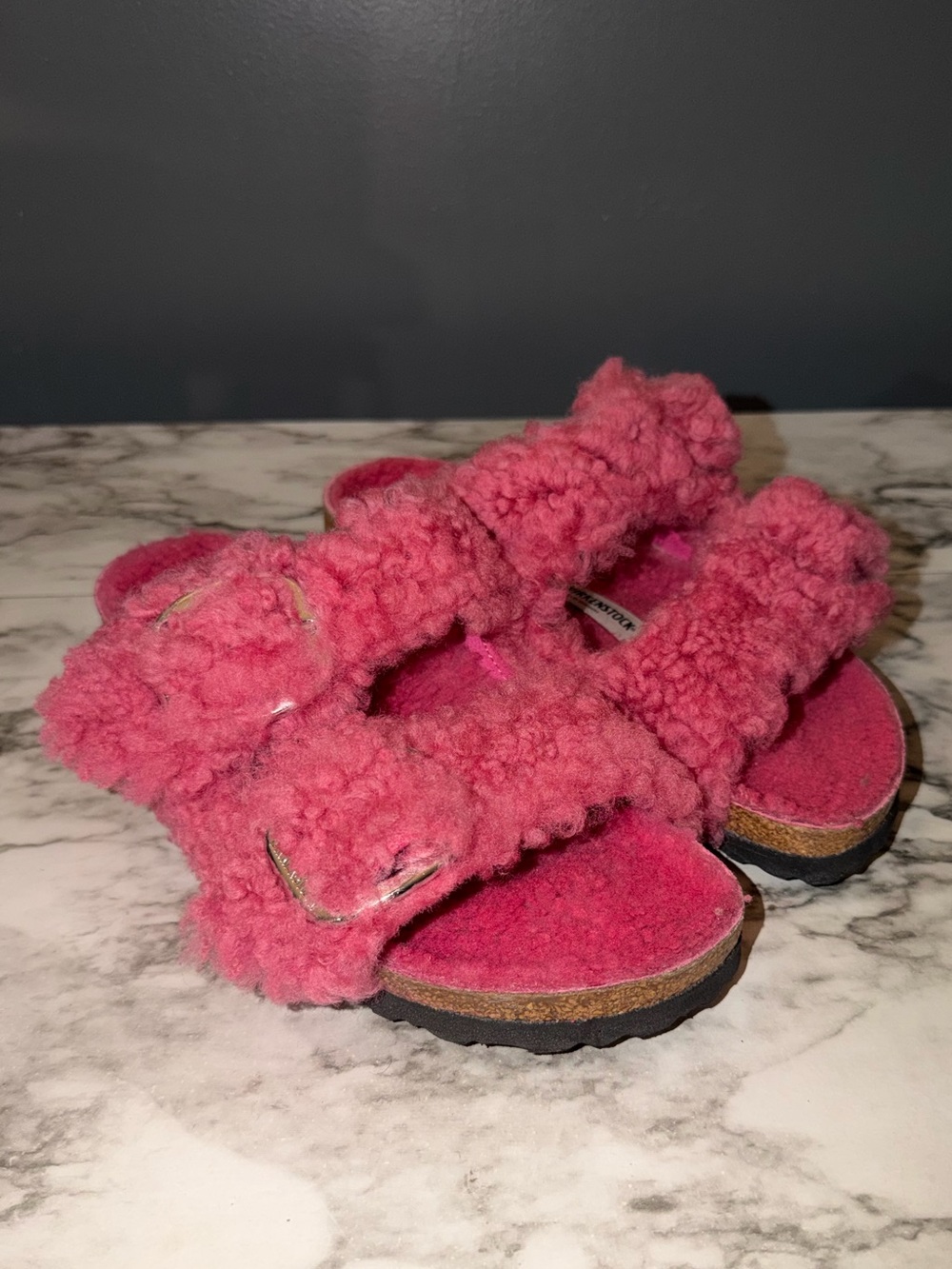 Birkenstock shearling sandals